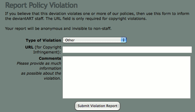 Report Policy Violation