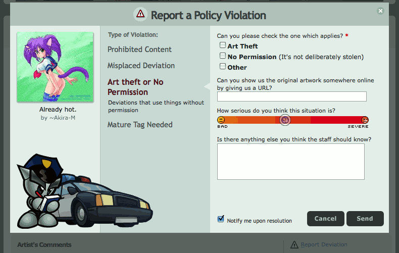 Report a Policy Violation